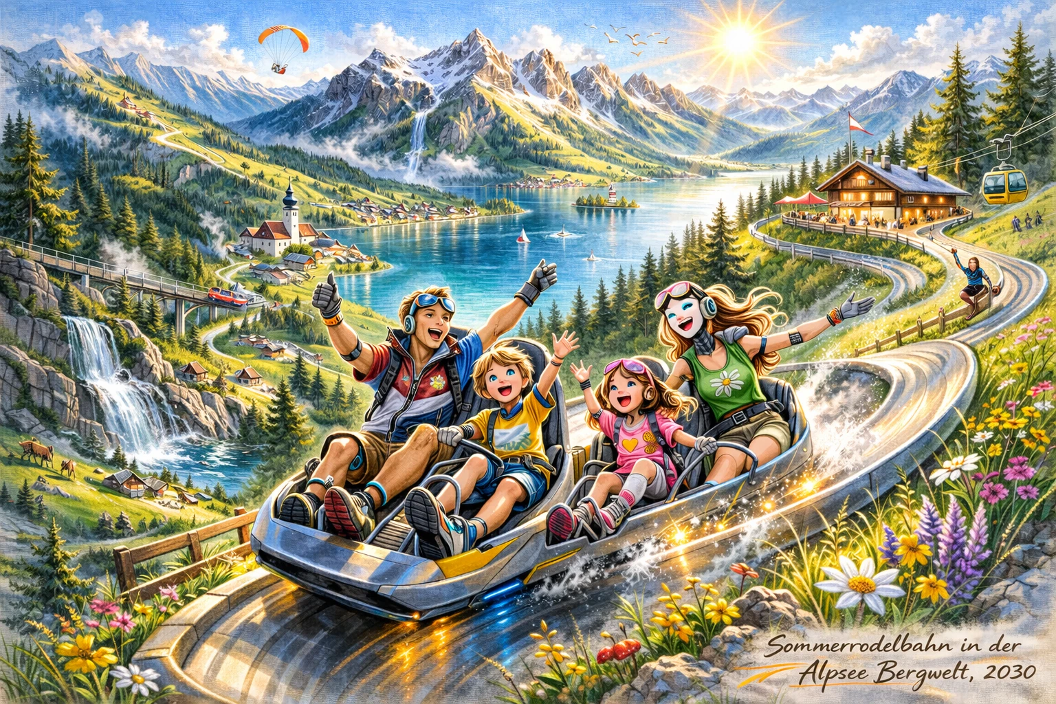 Sommerrodelbahn in der Alpsee